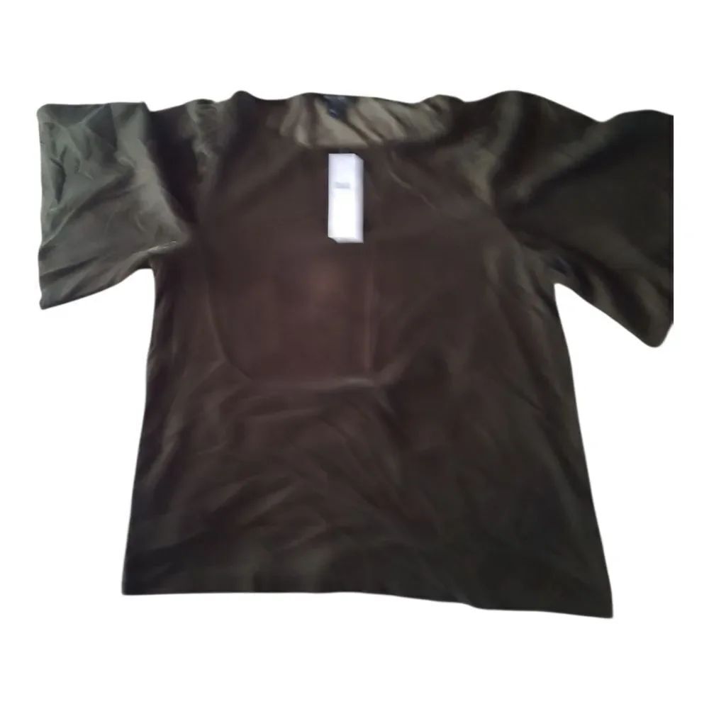 Ann Taylor Green Boxy Short Sleeve T-Shirt